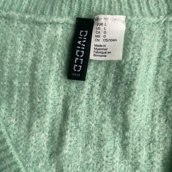 Mint geeen crop sweater/cardingan - Picture 3 of 3